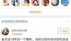 内娱今日爆料微博最新,明星恋情曝光，娱乐圈再掀波澜